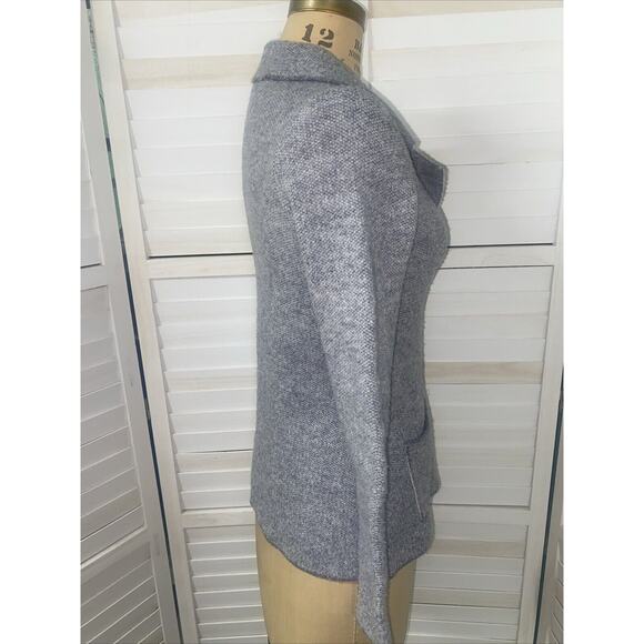 Cocogio Cardigan Sweater Coat Tweed Acrylic Wool Blend Buttons Collared Sz Small - Picture 2 of 8
